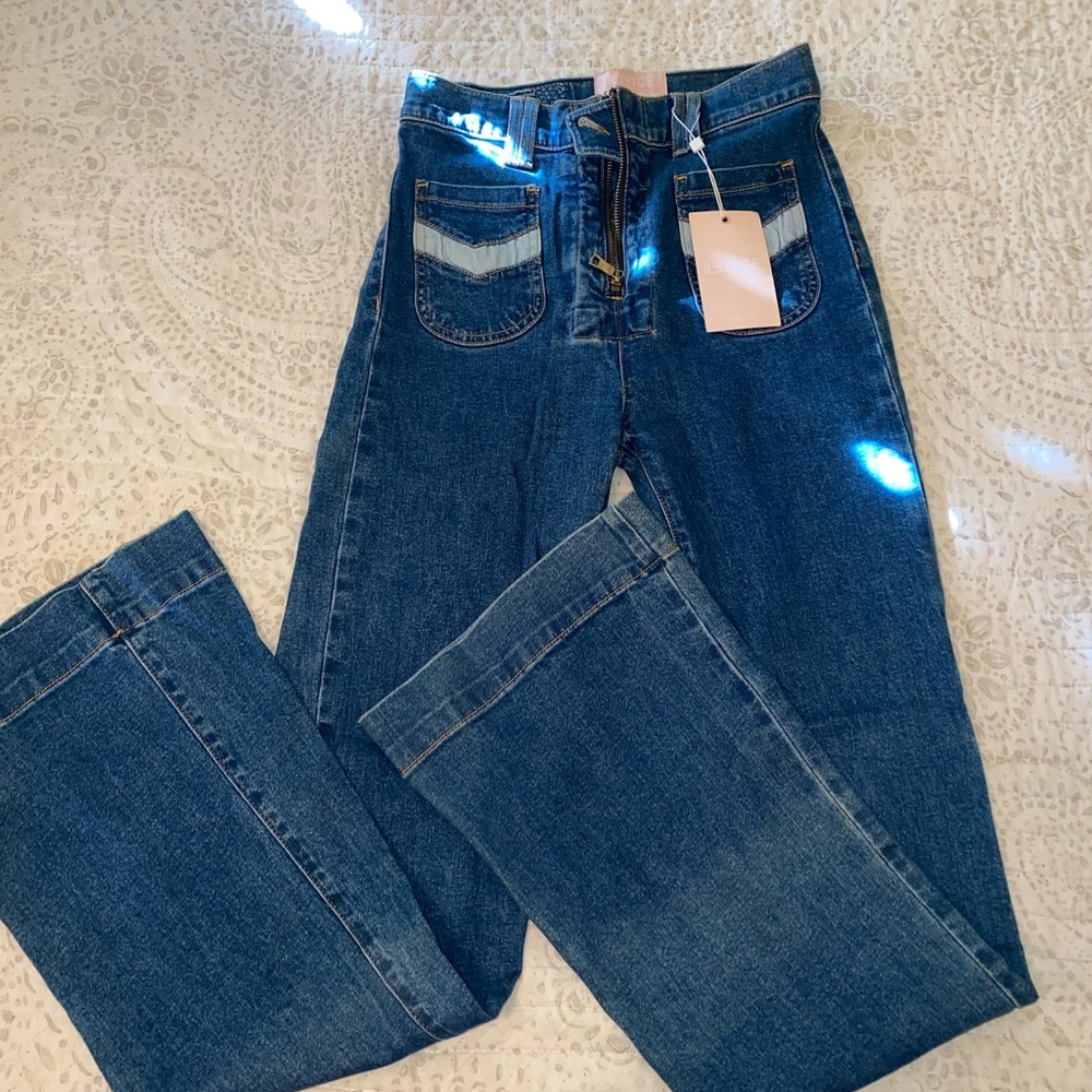 Revice Denim Flare Leggings